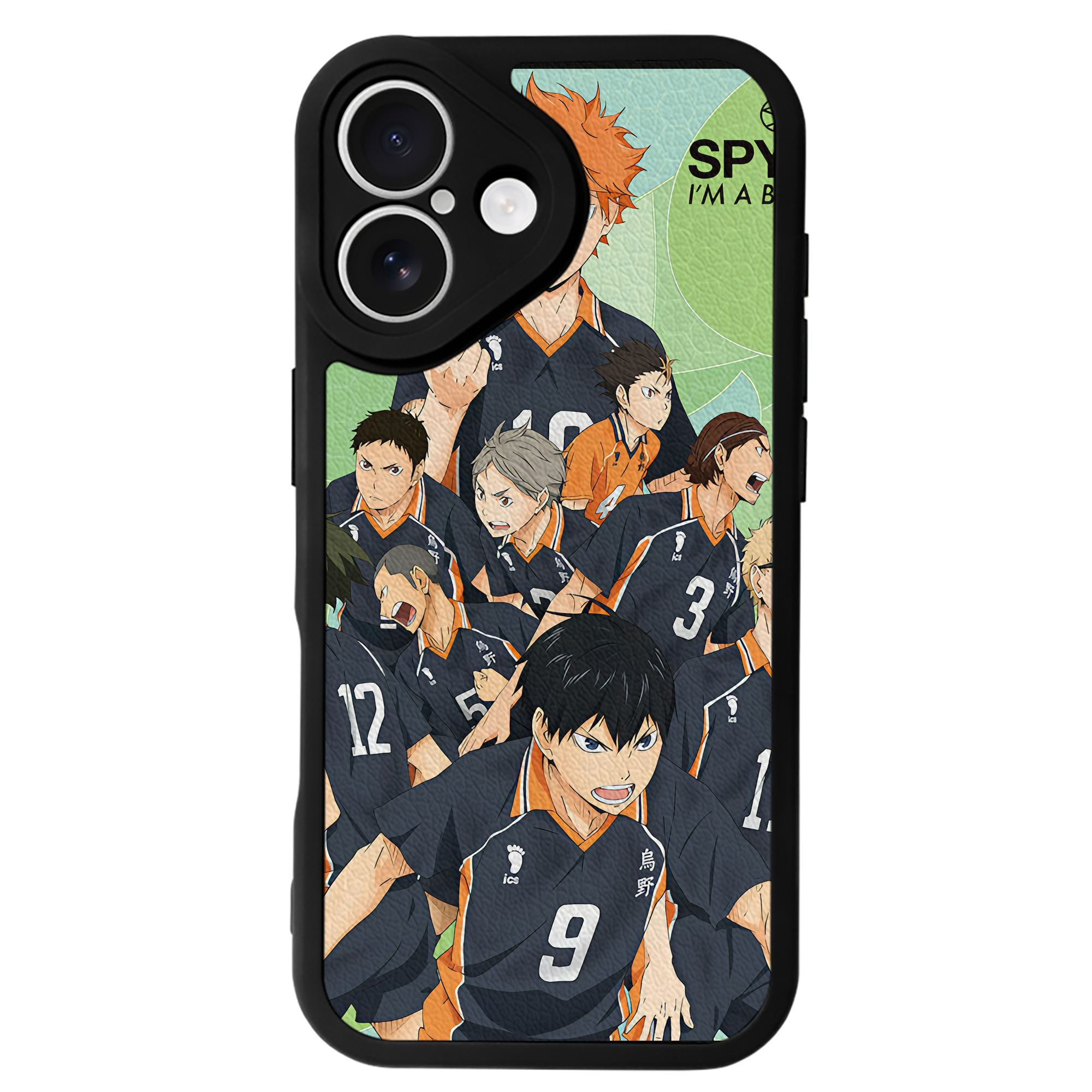 （画像用） ハイキュー!! Haikyu!! 【iPhone 16シリーズ対応】シリコンスマホケース（レザー調） 材質：シリコン